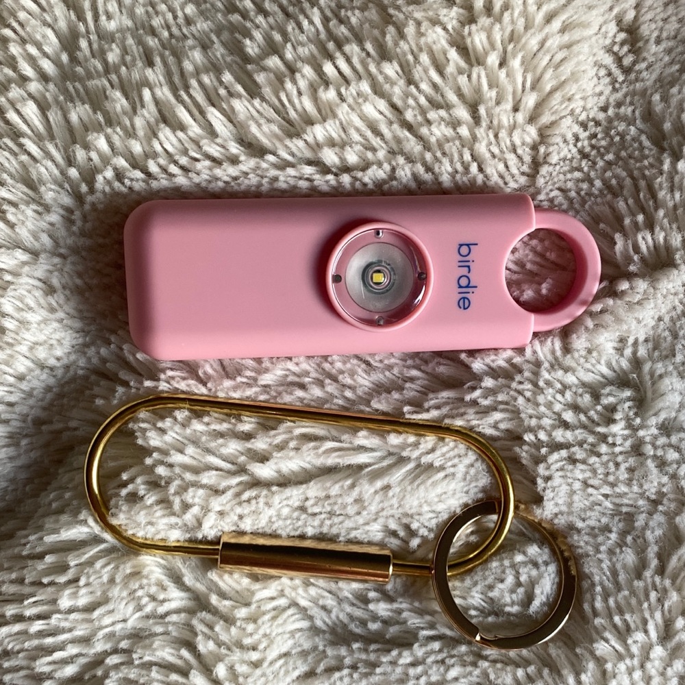 bridie personal alarm in blossom pink new in original box